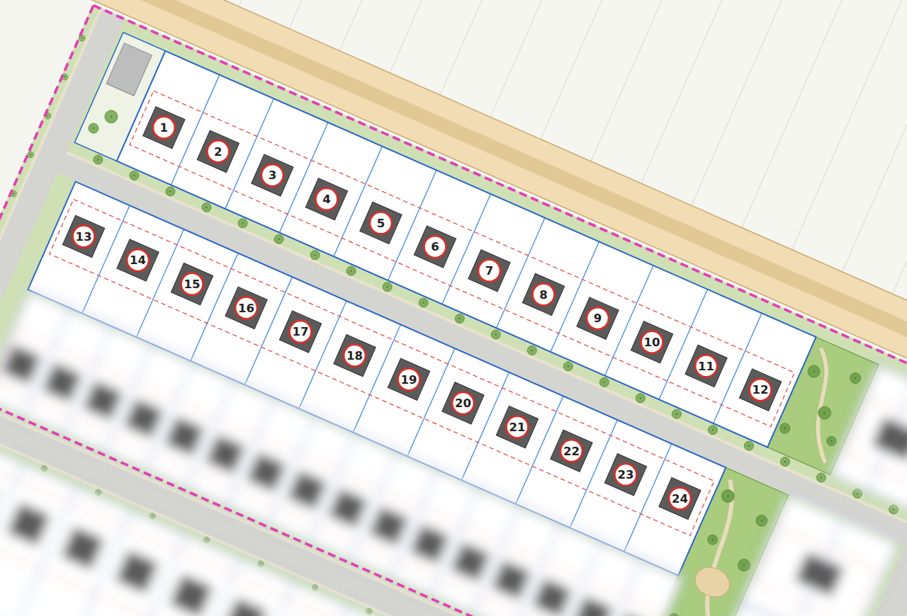 Mapa parcel — Vyberte si svou parcelu